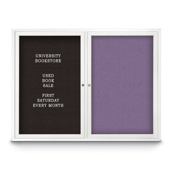 Corkboard, 96"x48", Black/Bronze